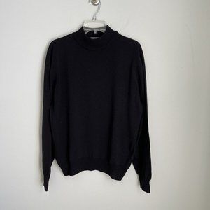 Lord & Taylor Exclusively For you Black 100% Wool Sweater
